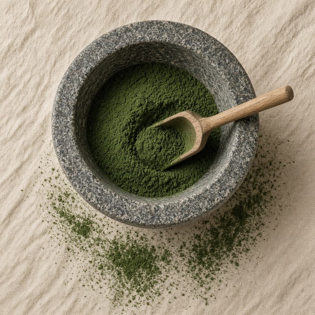 Illustration of milled nori powder