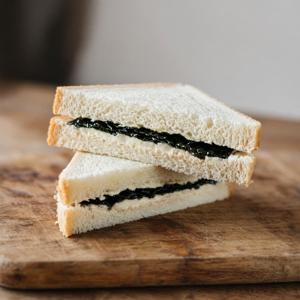 Illustration of seaweed sheets for sandwich use